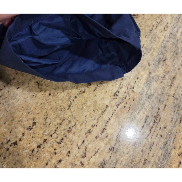 Vtg Eddie Bauer Gore Tex Windbreaker Pants Mens M Blue Drawstring Zip Ankle - Picture 10 of 16